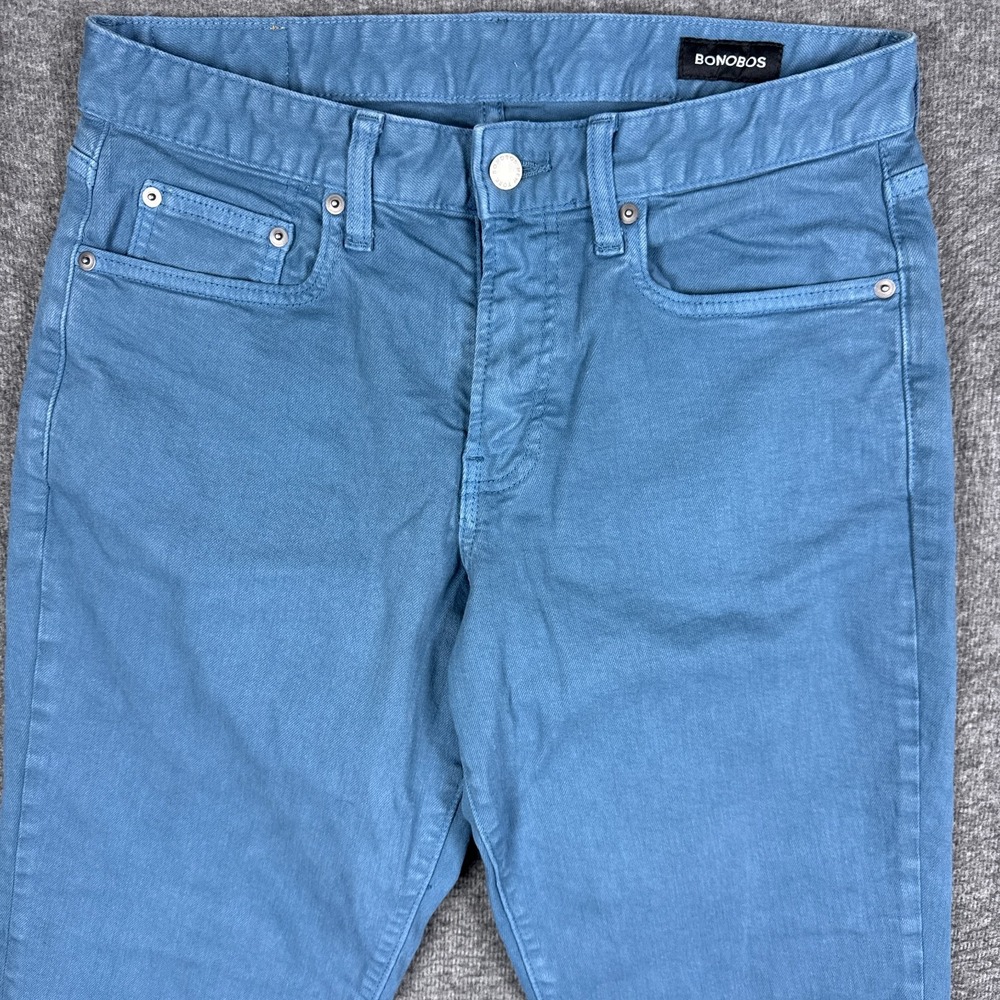 Bonobos Jeans Mens 31x30 Blue Athletic‎ Tapered Stretch Denim Pants